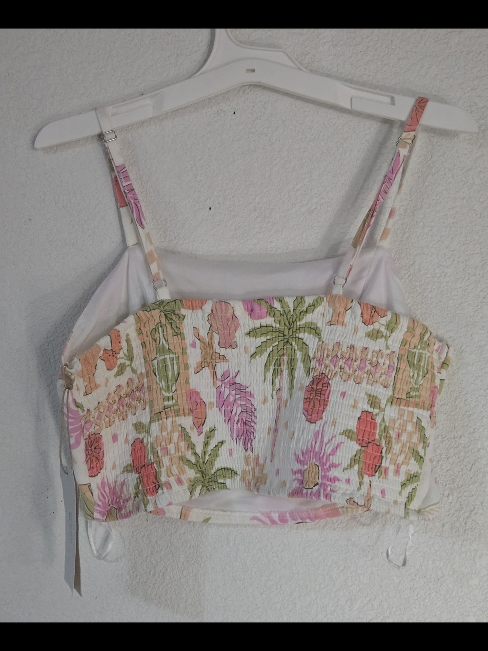 Tropical Floral Mini Skirt - Pink & Green - Picture 4 of 9